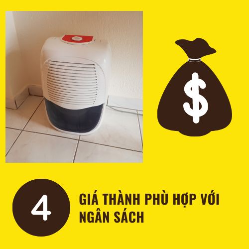 Giá thành của máy hút ẩm phù hợp với ngân sách
