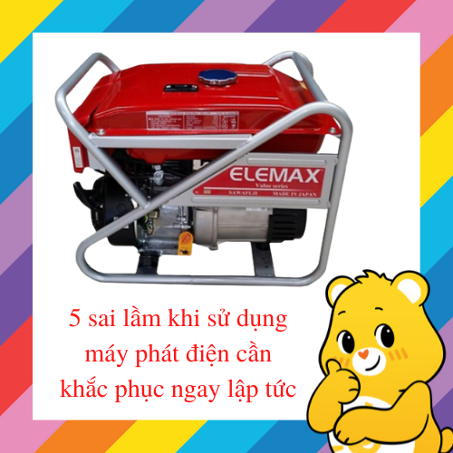 5 sai lầm khi sử dụng máy phát điện cần khắc phục ngay lập tức