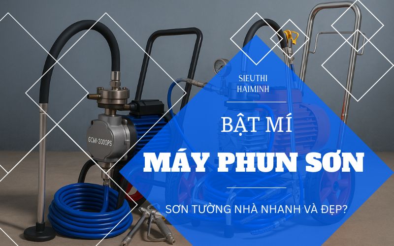 Bật mí máy phun sơn sơn tường nhà nhanh và đẹp?