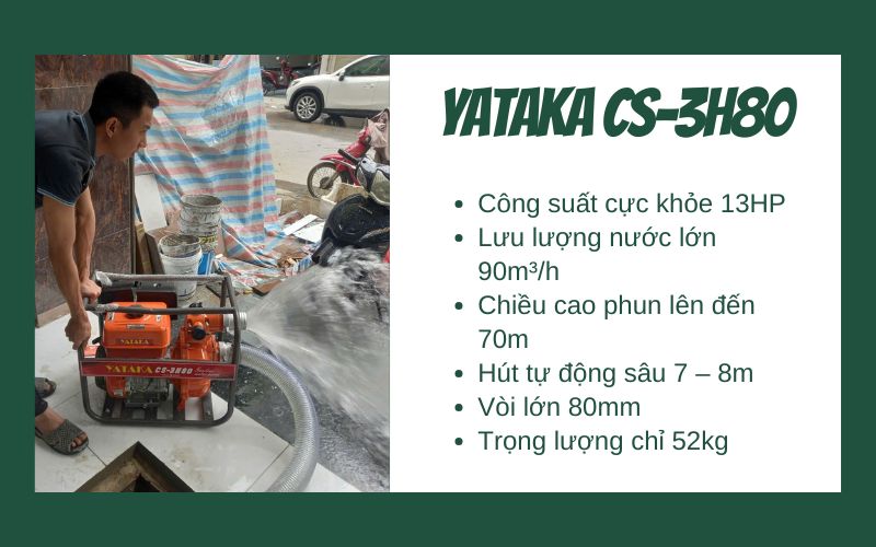 Máy bơm nước chữa cháy Yataka CS-3H80
