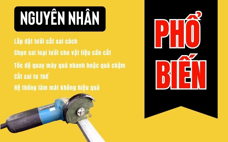 Những nguyên nhân phổ biến khiến lưỡi cắt sắt bị gãy