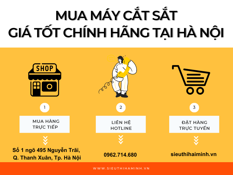 Siêu thị Hải Minh - Đơn vị bán máy cắt sắt giá tốt chính hãng tại Hà Nội