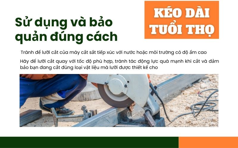 Sử dụng và bảo quản đúng cách để kéo dài tuổi thọ
