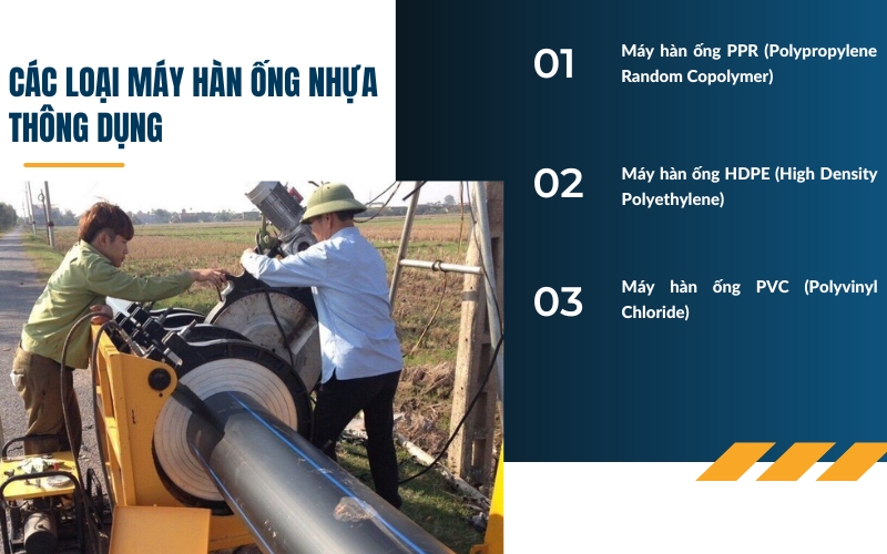 Các loại máy hàn ống nhựa thông dụng