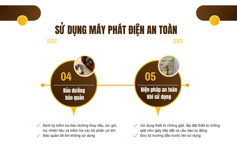 Sử Dụng Máy Phát Điện An Toàn