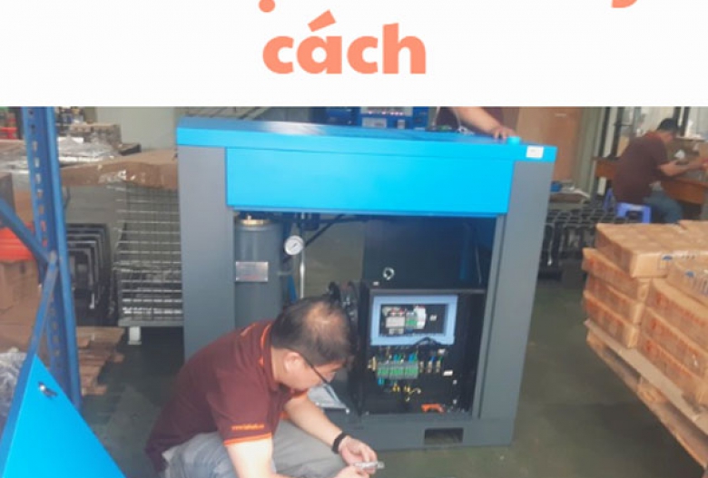 Hướng dẫn thay dầu cho máy nén khí trục vít đúng cách