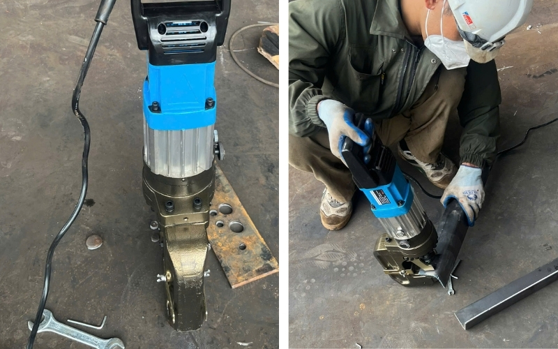 Máy đột bị rò rỉ dầu thủy lực
