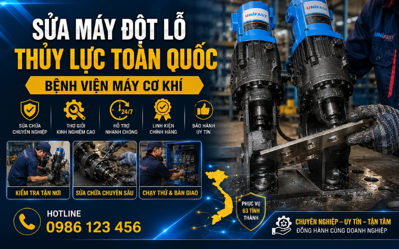 Sửa Máy Đột Lỗ Thủy Lực Toàn Quốc | Bệnh Viện Máy Cơ Khí 