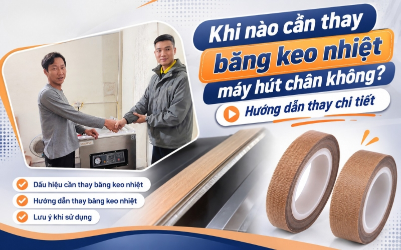 Khi nào cần thay băng keo nhiệt máy hút chân không