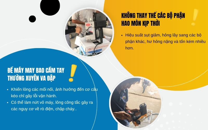 sai lầm khiến máy may bao nhanh xuống cấp