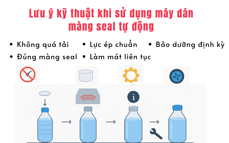 Cách sử dụng máy dán màng seal tự động đúng kỹ thuật
