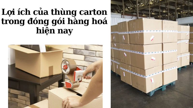 Lợi ích của thùng carton trong đóng gói hàng hoá hiện nay