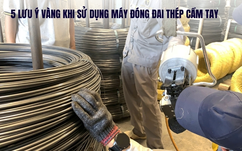 Điều chỉnh lực siết máy siết đai cầm tay hợp lý