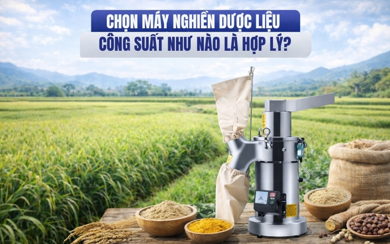 Chọn máy nghiền dược liệu công suất như nào là hợp lý?