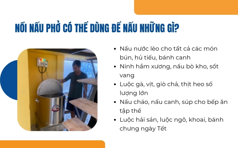 Nồi nấu phở có thể dùng để nấu những gì?