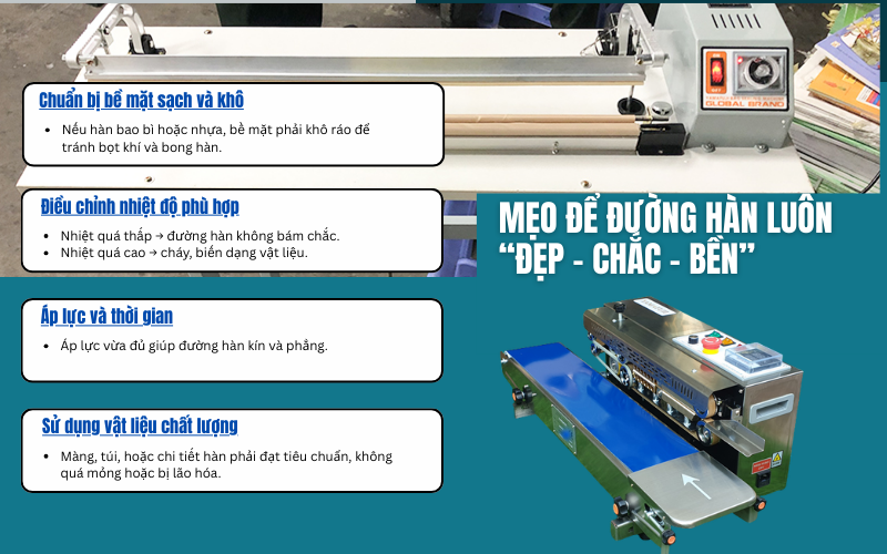 Mẹo để đường hàn luôn “đẹp – chắc – bền”