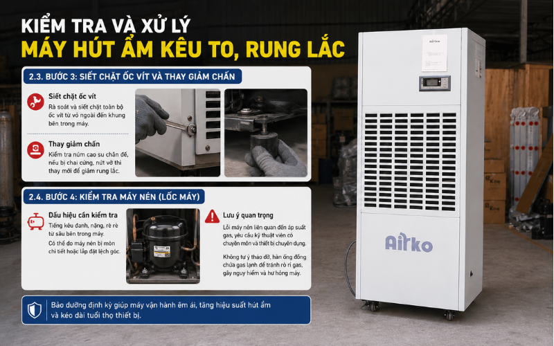 Bảo dưỡng định kỳ giúp máy hút ẩm cũ vận hành êm ái