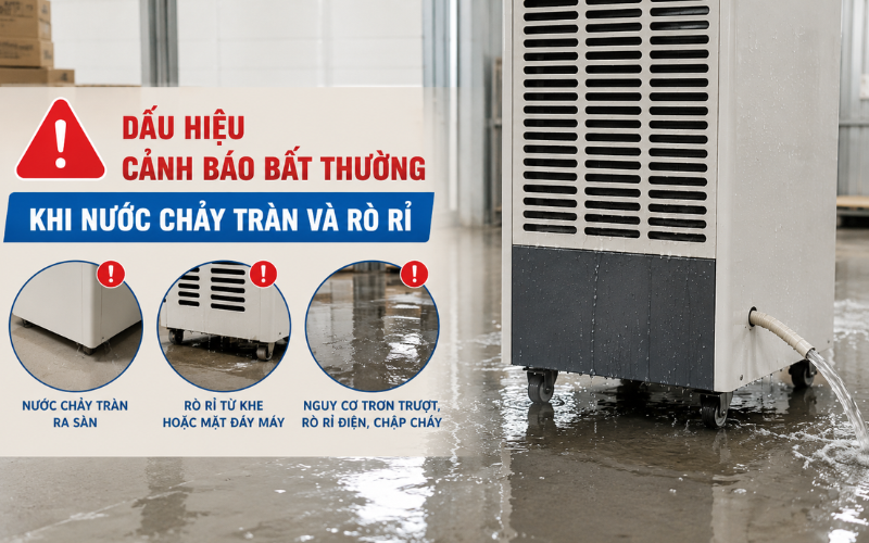 Dấu hiệu cảnh báo bất thường khi nước chảy tràn và rò rỉ