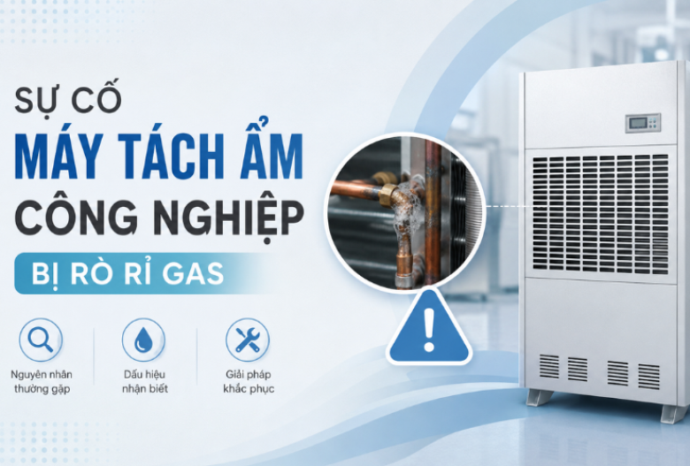 Sự cố máy tách ẩm công nghiệp bị rò rỉ gas