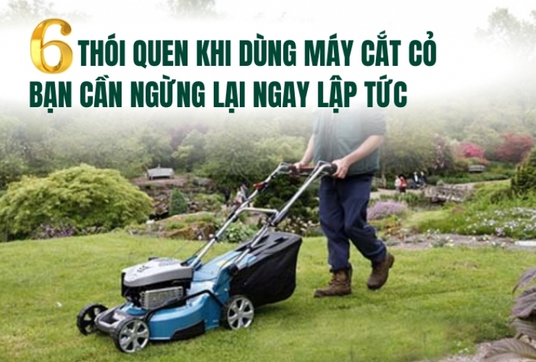 6 thói quen khi dùng máy cắt cỏ bạn cần ngừng lại ngay lập tức