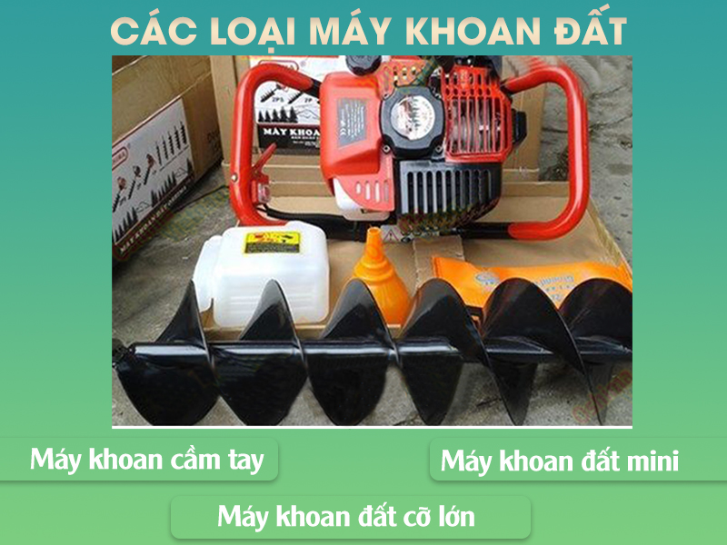 các loại máy  khoan đất