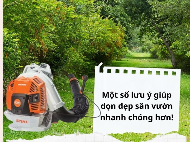 Bí quyết làm sạch sân vườn trong vòng 5 phút!