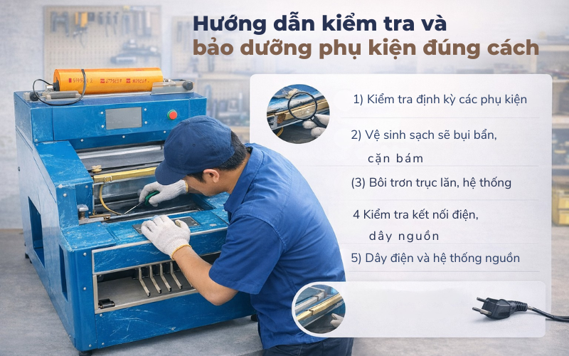 Hướng dẫn kiểm tra và bảo dưỡng phụ kiện đúng cách