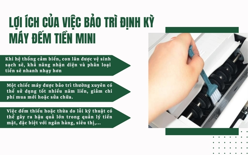 Lợi ích của việc bảo trì định kỳ máy đếm tiền mini