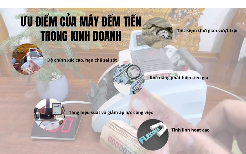 Ưu điểm của máy đếm tiền trong kinh doanh