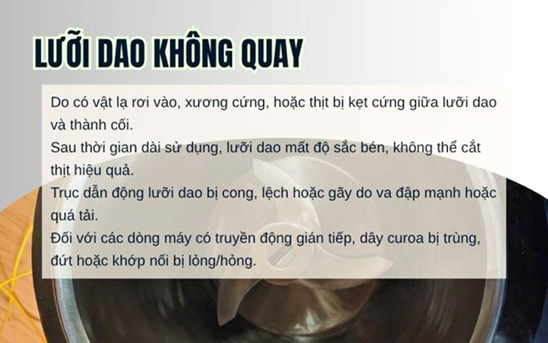 Những lỗi thường thấy khi dùng máy làm giò chả