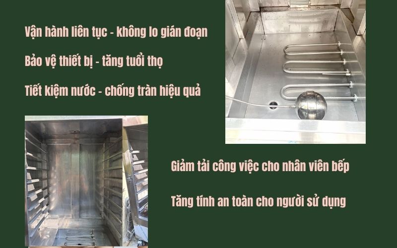 5 ưu điểm nổi bật của hệ thống cấp nước tự động trong tủ hấp công nghiệp