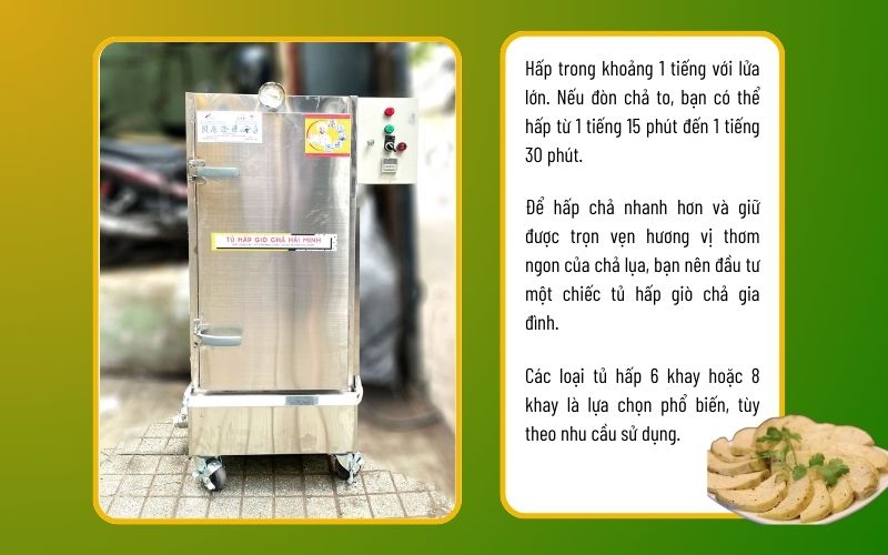Gói chả và hấp