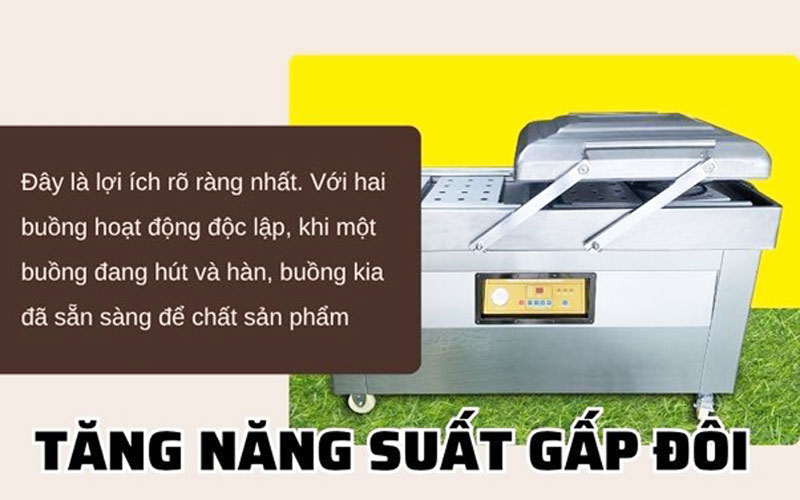 Lợi ích máy ép chân không 2 buồng cho xưởng sản xuất lớn