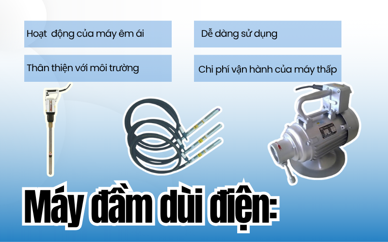 Loại máy đầm dùi phổ biến nhất năm 2025, chọn máy đúng cho công trình của bạn!