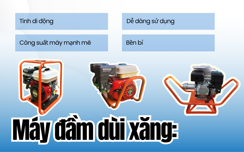 Loại máy đầm dùi phổ biến nhất năm 2025, chọn máy đúng cho công trình của bạn!
