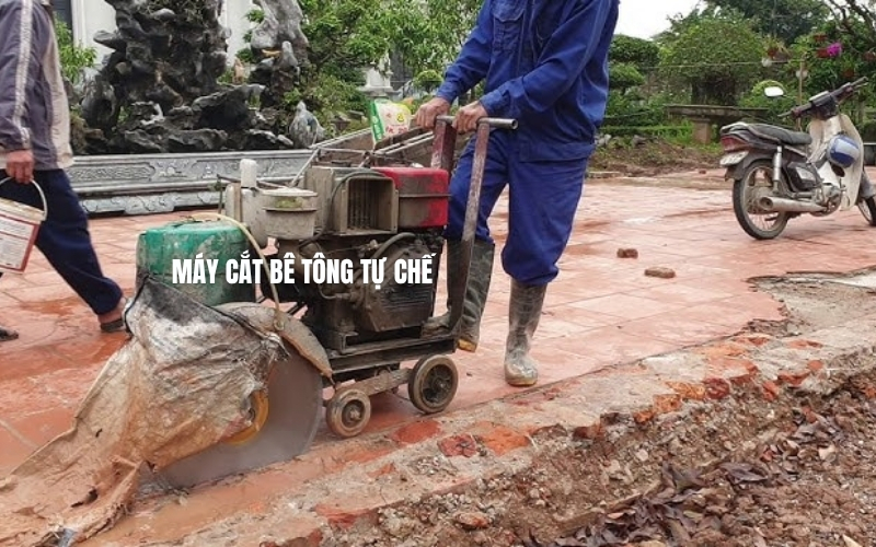 Máy cắt bê tông tự chế