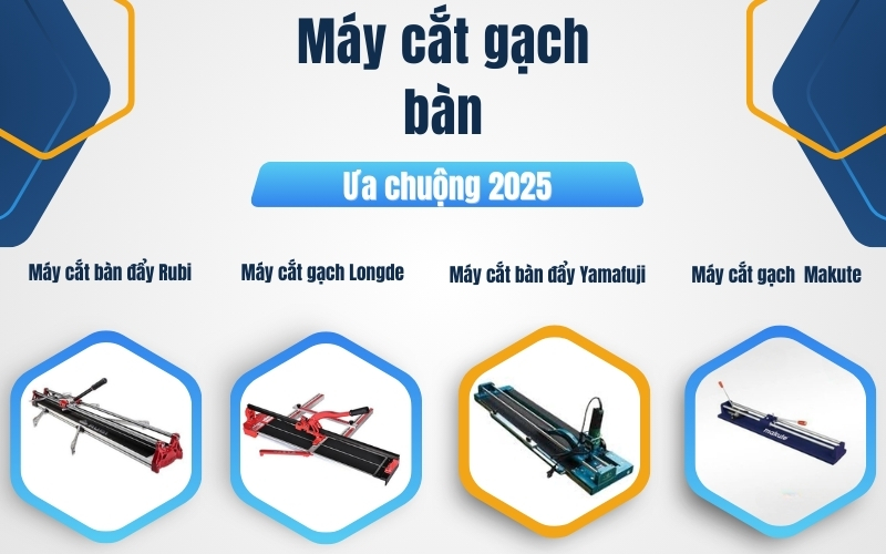 Top máy cắt gạch bàn đẩy được ưa chuộng hiện nay