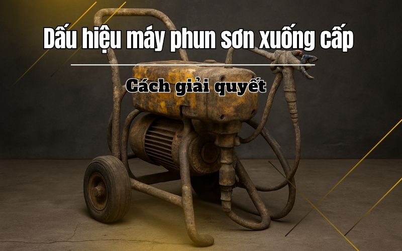 Dấu hiệu máy phun sơn xuống cấp cách giải quyết