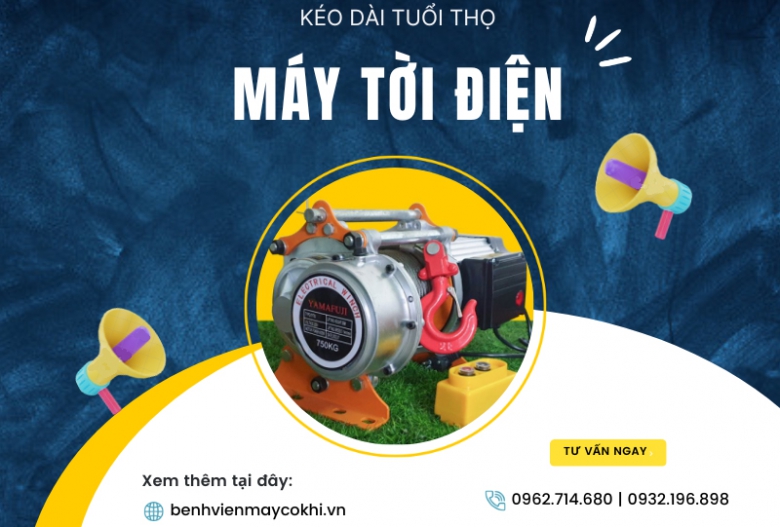 Bí kíp sử dụng tời điện kéo dài tuổi thọ